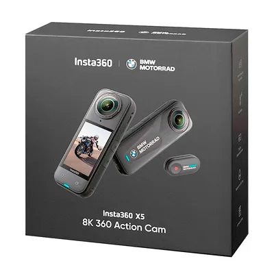 Câmera de Ação Insta360 X5 CINSAAHA BMW Motorrad - 72MP - 8K - À