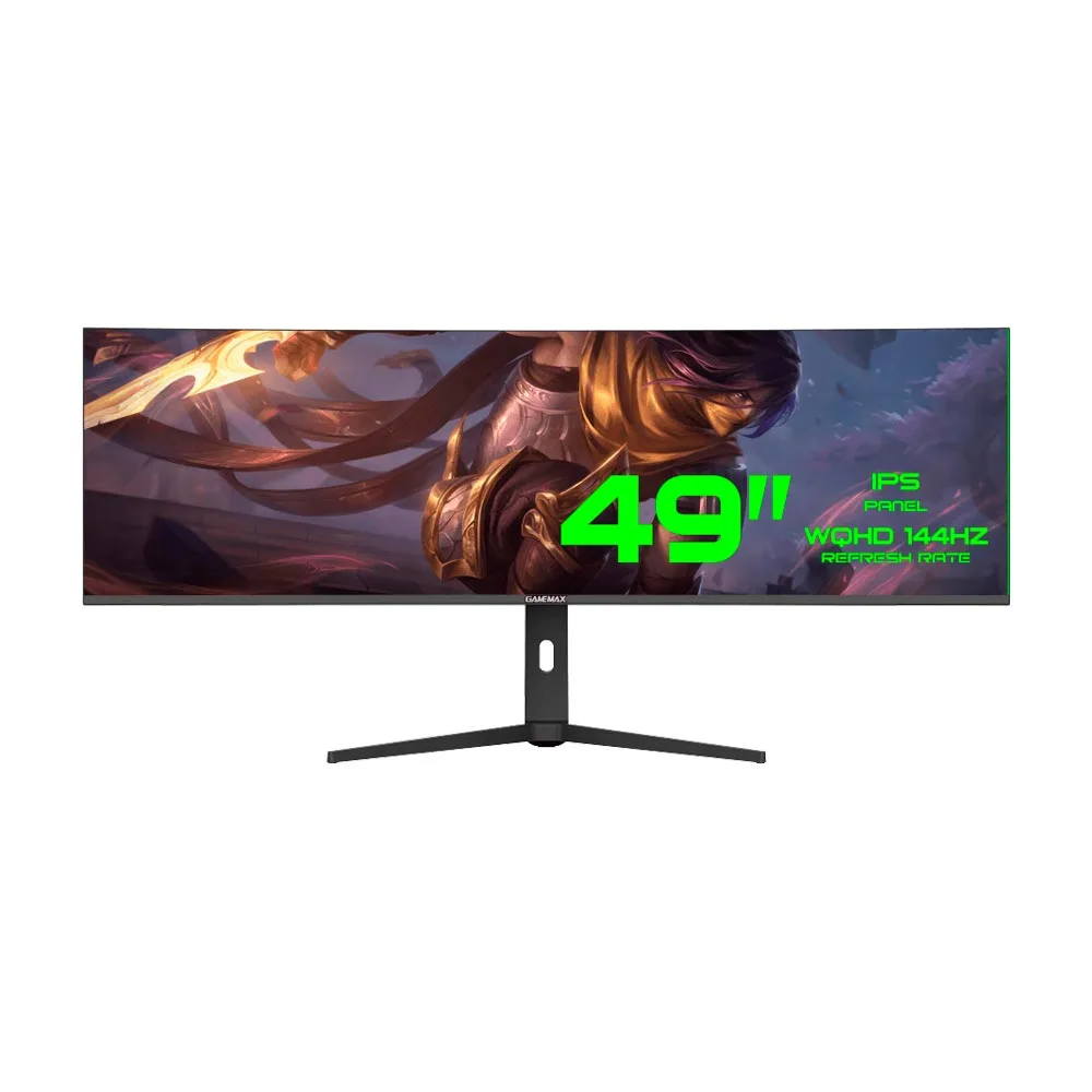 Monitor Gamer Gamemax GMX49CWQ - 4K - 144Hz - HDMI/DisplayPort - Curvo - 49''
