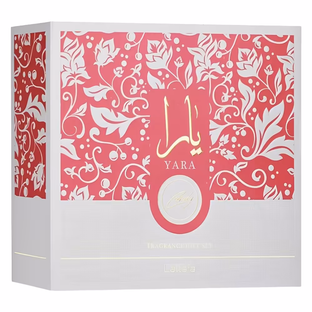 Kit Perfume Lattafa Yara Candy - Eau de Parfum - Feminino - 3 em 1 - 100ML + 12ML + 50ML
