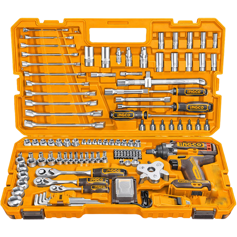 Kit de Herramientas Ingco UHKTHP31521 - 152 Piezas - Naranja