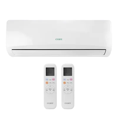 Aire Acondicionado Coby CY-AC-INV-12K-220V-R32H - 12000BTU - Caliente/Frio - Inverter - 220V/50Hz - Blanco